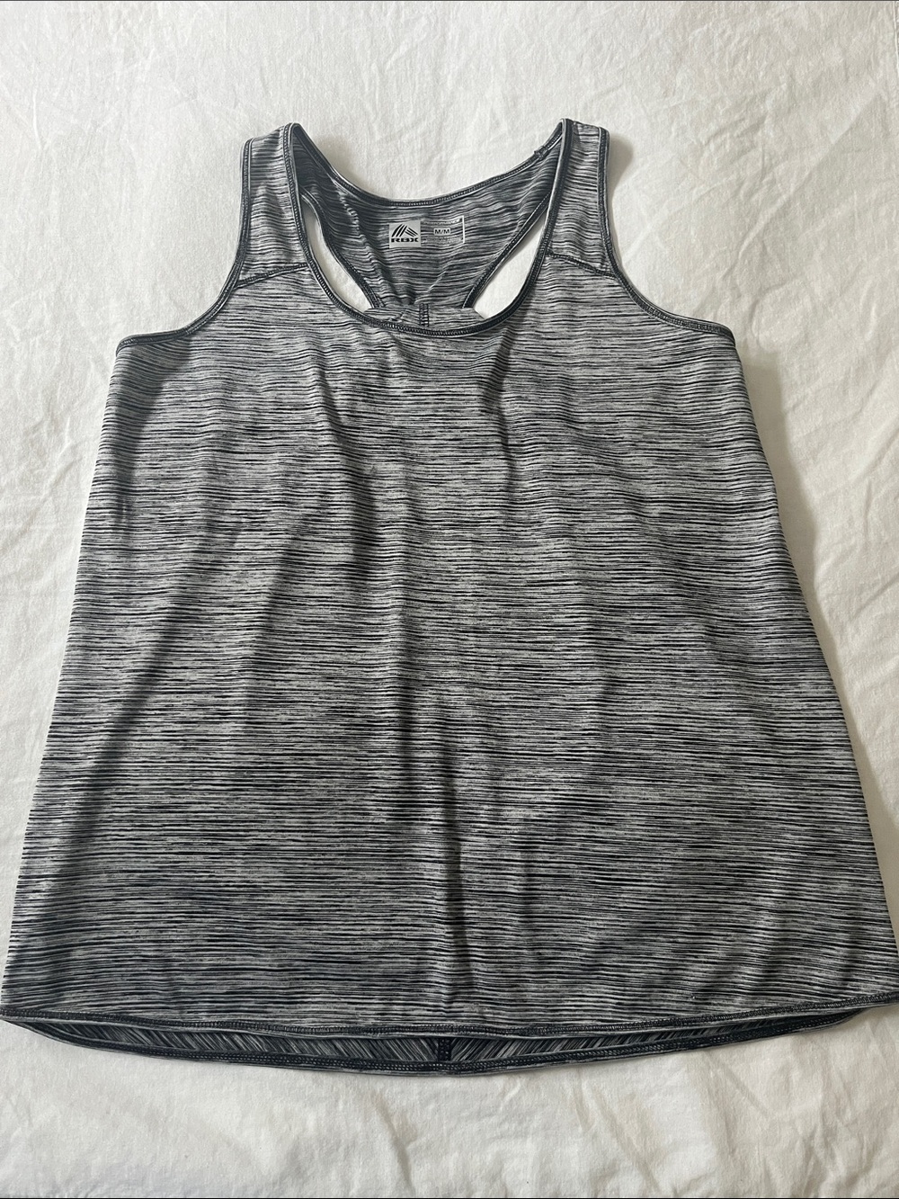 Reebok Black & White Performance Workout Tank, Size Medium